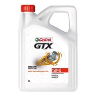 3428245 Castrol GTX 15W40 SN/CF Mineral Engine Oil (4 liter) for Petrol & Diesel Cars