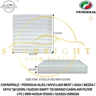 PERODUA ALZA /MYVI LAGI BEST /AXIA /BEZZA/MYVI '18 D20N/SUZUKI SWIFT '05 DENSO AIR FILTER  999-40014