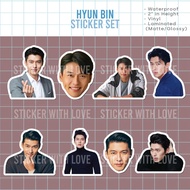 HYUN BIN Waterproof Sticker Set