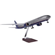 FW 1/157 Scale Plane Russia AEROFLOT Airlines 777 B777 Diecast Plastic Model W LED Light Landing Gea