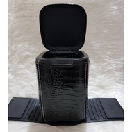 Car Trash Can Car Trash Box Car Dustbin Universal Car Dustbin Motif Crco Black