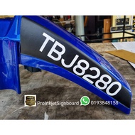 Sticker Nombor Plate Motor, Sticker Mudguard, Sticker Ex5, Sticker Nombor Plate Ex5