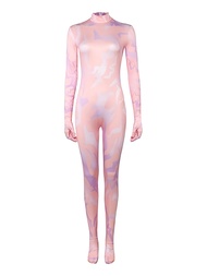 KPop ชุดคอสเพลย์บอดี้สูทรัดรูป Demon Hunter Rumi สำหรับผู้หญิง cosplay ชุดฮาโลวีน