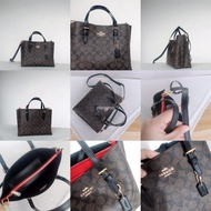 ✚☫●Coach C4250 C4086 C4085 C4084 Mollie Tote 25 in Signature Canvas Women Handbag Shoulder Crossbody Sling Bag