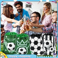 【ouwym9al】12Pcs Football Party Favors Drawstring Bags Soccer Ball Goodie Bag Kids Sports Theme Party