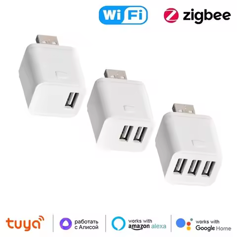 Smart WiFi USB Adaptor Zigbee USB Adaptor Switch 5V Mini USB Power Adaptor With Smart Life Control V