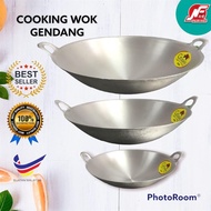 Double handle Aluminium Cooking Wok/Kuali Aluminium dua tangkai /Aluminium Wok /Kuali Aluminium Cook