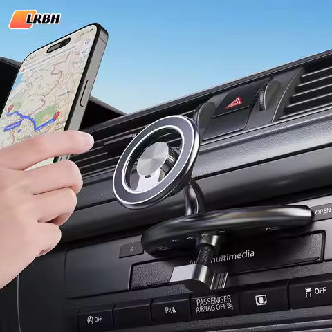 LRBH Metal Anti Shake Magnet CD Slot Phone Mount for Magsafe, Compatible with All Cellphones