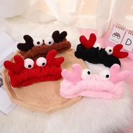 Korean Cute Little Crab Turban Headband For Facial Washing Make up Party and Live stream Garterized