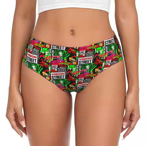 Custom Womens Cool Vision Street Wear Panties Underwear Female Soft Briefs Underpants
