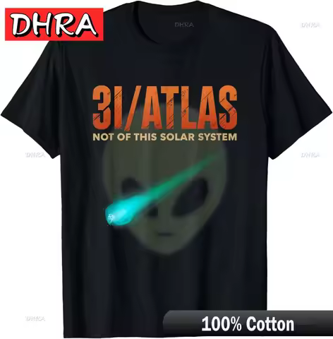 3I-Atlas Interstellar Visitors, Aliens T-Shirt Cool Modern Cool Graphic Tops Retro Urban Stylish Top