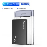 เคสโลหะ ORICO HDD 2.5นิ้วแบบใส Type-C USB3.0กล่องใส่ฮาร์ดดิสก์5GbpsAuto Sleep สำหรับพีซีแล็ปท็อปโน๊ต