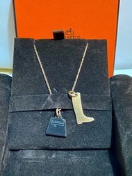 Hermes Amulette Maroquinier Kelly bag and boot pendant necklace 頸鏈 pop h 豬鼻