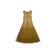 1JINN STUDIO Mesh See-through Layered Sleeveless Womens Dress Design Sensation Outer Tower Stack Wea