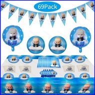 Boss Baby Party Set Little Boss Birthday Tableware Party Supplies Children Party Decoration