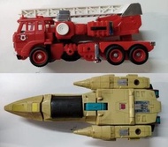 日本版 TAKARA 變形金剛 Transformers G1 博派 火地獄Inferno、狂派頭領 HEADMASTER Snapdragon 二手 懷舊玩具 非復刻版