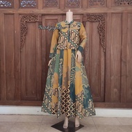 Pias Vest Batik Dress. Batik Dress. Joyodipo Batik Dress. Batik Abaya.