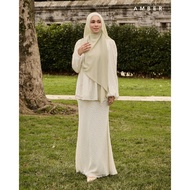 AMBER Printed Chiffon Baju Kurung Sarayli (Eid's Time For Love Collection)