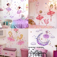 Wall Stickers Girls Ballet Swan Butterfly Wall Stickers, Children's Room Bedroom Decoration Wall Sti