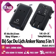 Anker Nano 5-in-1 Travel Charger 1AC+2A+2C A9215 -