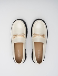 MellowCo รองเท้าโลเฟอร์ดีไซน์อะไหล่ทองประดับเพชร Loafer รุ่น Iris Gem M12-4528