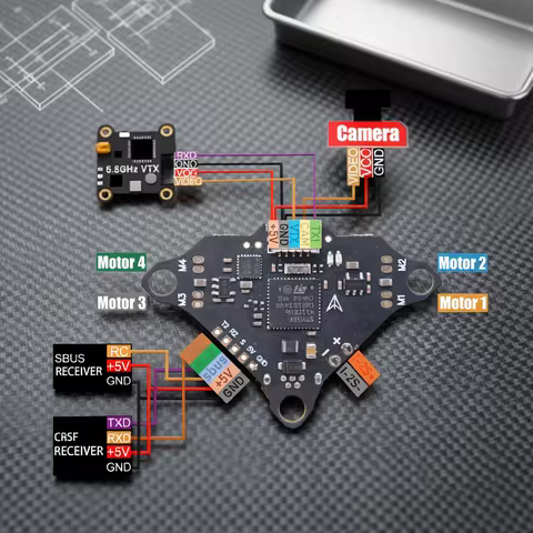 Angeltoy F4DC F4 Flight Controller INAV Betaflight Quadcopter RC Drone FPV Racing Board Barometer Br