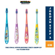 Jordan | Step 3 Kids Toothbrush | 6-9 Years, SOFT Toothbrush Single/Twin/Travel Pouch Pack