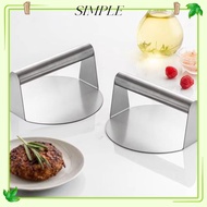 SIMPLESHOP Stainless Steel Grill Press, No Rust Stainless Steel Smash Burger Press, Steak Burger Rou