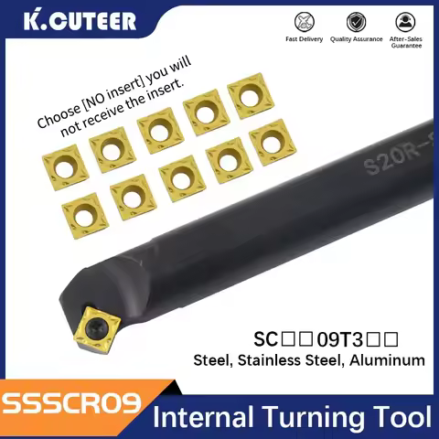 SSSCR/L Lathe turning tools S12M-SSSCR09 S25S-SSSCR09 CNC Internal tool holder metal Boring Bar for