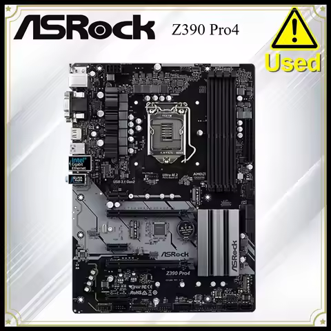ASRock Z390 Pro4 Original Desktop 1151 Motherboard Z390 Socket LGA1151 DDR4 SATA3 USB3.0 M.2