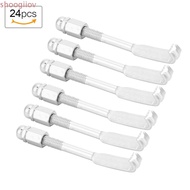 SHOOGMY 24Pcs Banjo Parts, Adjustable Tension silver Banjo Hooks, Durable zinc alloy Banjo Bracket H
