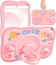 for iPad 9th/8th/7th Generation Case - Cute Girls Kawaii Women Girly Fun Funny with 360 Degree Rotat