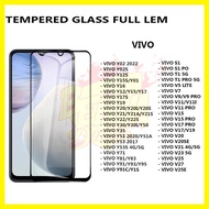 ANTI GORES KACA TEMPERED GLASS FULL LEM VIVO S1 S1 PRO T1 5G T1 PRO 5G V5 LITE V7 V9 V9PRO V11 V11i V11 PRO V15 V15 PRO V17 PRO V17 V19 V20 V20SE V23E V21 4G 5G V23 5G V25 V27 V25E - BD