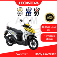 HONDA Vario125 100% Original BSH Full Body Cover Set Coverset with Sticker Stripe Strike Vario 125 K