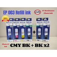 Epson 003 Refill ink 70ml Photo UV ink Compatible for printer EcoTank L1110 L3101 L3210 L3256 L3110 