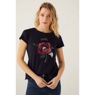 SA Glitter rose T-shirt