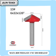 (JT) MATA ROUTER KAYU CNC BITS - ENGRAVING ROUTER BIT MATA ROUTER 120 DERAJAT