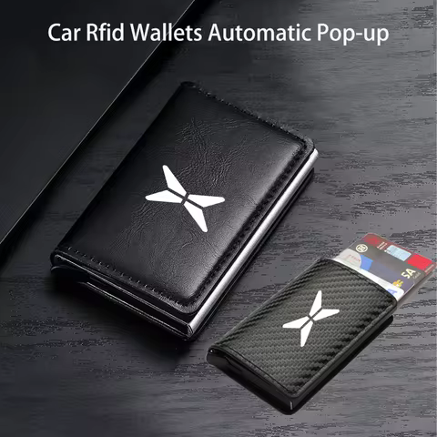 Car Rfid Wallets Automatic Pop-up Bank Credit Cardholder Case For Xpeng P7 G3 G3i G9 P5 X2 N5 F30 H9