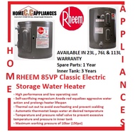 RHEEM 85VP6S/20S/30S Classic Electric Storage Water Heater / FREE EXPRESS DELIVERY