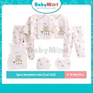 7pcs Newborn Sets Hampers Barang Baby Newborn Baju Baby Baby Hamper Set For Newborn Baby Girl and Bo