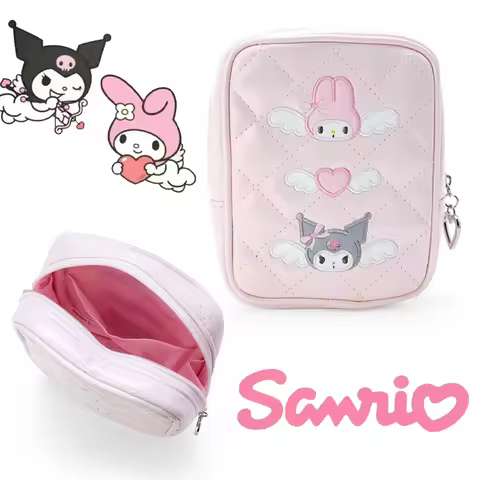 Sanrio Kuromi Melody Travel Cosmetic Storage Bag Portable Makeup Bag Large Capacity Travel Pouch Mak