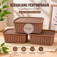 Multipurpose Basket Hachiko Caramel Multibox Plastic Storage Basket