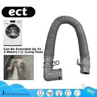 ECT Washing Machine Extended 2m L-Shape or Straight Drain Outlet Expandable Flexible Washing Machine