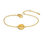 Citigems 999 Pure Gold Oriental Bloom Round Bracelet