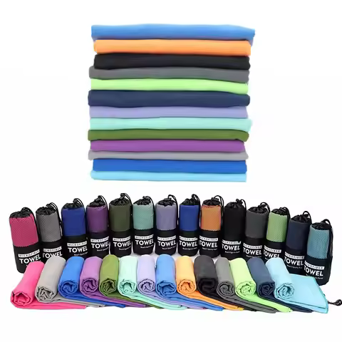 Quick-Drying Sports Towel 40x80/50x110cm Blue Grey Green Orange Swimming Gym Fitness Camping Running
