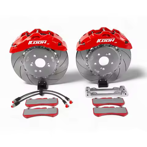 ICOOH Big Brake Caliper Kits Auto Brake Systems Disc Rotor Pads Line Set For gs300 1998 r18