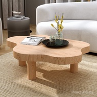 Solid Wood Model Room Coffee Table Coffee Table Small Apartment Coffee Table Special-Shaped Table Ta