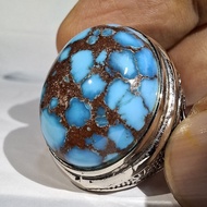 EGYPTIAN TURQUOISE EST DIM GRADUATED SEAbiru 24x19x11 Ring 9