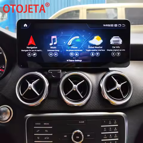 Snapdragon 685 Android Ultra-thin Screen For Mercedes Benz W176 C117 X117 X156 W463 2013-2019 GPS Ca