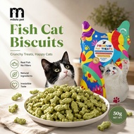 50g Cat Grass Biscuit Frozen Diet Cat Snack Kuki Catnip Untuk Kucing Biskut Kucing Makanan